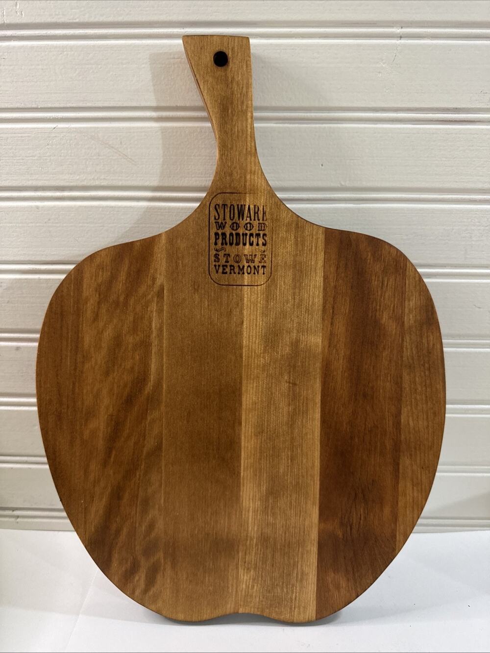 Vintage Stoware VT Hardwood Apple Cutting Board Woodware - Sanded, Oiled